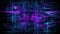 Blue purple wireframe visual design background 3d rendering