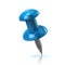 Blue push pin