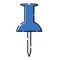 Blue pushpin icon