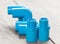 Blue pvc plumbing fittings