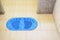 Blue PVC Suction Anti Non Slip Bath Shower Mat Foot Massage Bathroom Accessories