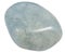 Blue quartz pebble isolated