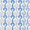 Blue question marks seamless background