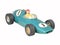 Blue race car toy / Formula One blue