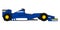 Blue racing car design