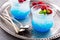 Blue raspberry cocktail