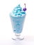 Blue raspberry milkshake