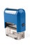 Blue rectangular automatic seal