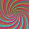 Blue red purple psychedelic spiral pattern background