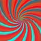 Blue red purple psychedelic spiral pattern background