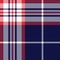 Blue red white herringbone tartan plaid pattern vector. Seamless Scottish tartan check plaid for flannel shirt, tablecloth, duvet.