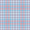 Blue red white plaid pattern. Colorful glen tartan check plaid for spring and summer tablecloth.