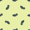 Blue Reddish eye due to virus, bacterial or allergic conjunctivitis icon isolated seamless pattern on yellow background