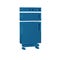 Blue Refrigerator icon isolated on transparent background. Fridge freezer refrigerator. Household tech and appliances.