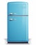 blue refrigerator isolated on white background generative assistant generated by AI.