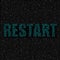 Blue restart code background