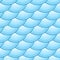 Blue retro fish scales vector seamless pattern