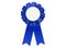 Blue ribbon award tag for sales, sports, retail to display best