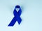 Blue ribbon awareness.Colon Cancer, Colorectal Cancer, Child Abuse awareness, world diabetes day