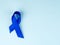 Blue ribbon awareness.Colon Cancer, Colorectal Cancer, Child Abuse awareness, world diabetes day