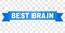 Blue Ribbon with BEST BRAIN Title