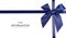 Blue ribbon bow gift pattern