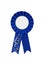 Blue ribbon isolated for your award, competition, or success message