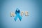 Blue ribbon. November month health check. Prevention of prostatitis. Cancer Awareness. No Shave Month. Hope and help.
