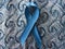 Blue ribbon for prostate cancer awareness campaign