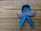 Blue ribbon for prostate cancer awareness campaign