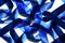 Blue ribbon texture background. Stylish holidays decoration. 2020 new year colours trends