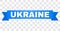 Blue Ribbon with UKRAINE Text