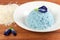 Blue Rice made cooking