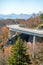 Blue Ridge Mountains in autumn in North Carolina