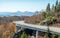 Blue Ridge Mountains in autumn in North Carolina