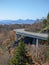 Blue Ridge Mountains in autumn in North Carolina