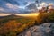 Blue Ridge Mountains, autumn scenic sunset