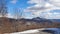 Blue ridge mountians in winter