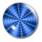 Blue Ripple Button Orb