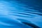 Blue rippled water as abstract background