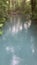 Blue river near Rio Celeste Costa Rica, sulfur in water creates color