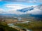 Blue river viewpoint near to El Bolson in Patagonia Argentina