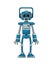 Blue robot intelligence artificial