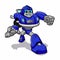 Blue robot - robots for kids - robot cartoon