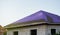 Blue roof waterproofing for flexible roof tiles