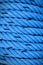 Blue rough rope abstrack background.