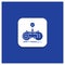 Blue Round Button for Check, controller, game, gamepad, gaming Glyph icon