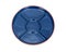 Blue round party ceramic divided serving platter tray