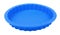 Blue round silicone cake form