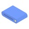 Blue router icon, isometric style